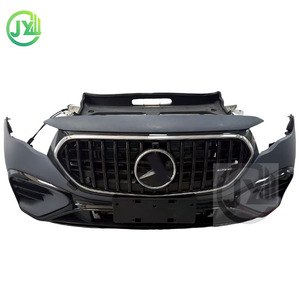 <span class=keywords><strong>Mercedes</strong></span>-Benz Classe E W214 <span class=keywords><strong>AMG</strong></span> Ensemble frontal Nouvelle calandre de pare-chocs arrière Faisceau de pare-chocs Éclairage de voiture Capot Garde-boue Noir de carbone - Product Image 2