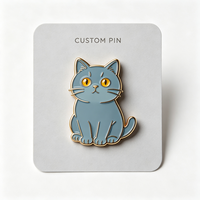Pins en émail métallique de qualité professionnelle, design anime mignon, badges en émail