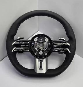 พวงมาลัยสปอร์ตคาร์บอนไฟเบอร์สำหรับรถแข่ง <span class=keywords><strong>Mercedes</strong></span>-Benz C E S CLA GLC GLE GLS W205 W213 W222 W177 <span class=keywords><strong>AMG</strong></span> W204 W212 - Product Image 5