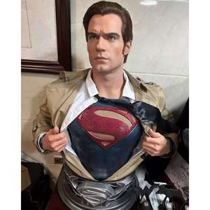 Nuevo diseño <span class=keywords><strong>de</strong></span> tamaño real <span class=keywords><strong>DC</strong></span> Justice League estatua <span class=keywords><strong>de</strong></span> superhéroe Super Man Bust artesanías <span class=keywords><strong>de</strong></span> resina <span class=keywords><strong>de</strong></span> fibra <span class=keywords><strong>de</strong></span> vidrio para decoración <span class=keywords><strong>de</strong></span> interiores - Product Image 4