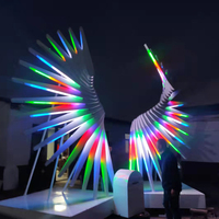 Lumières LED éblouissantes avec ailes lumineuses contrôlables et mobiles pour la décoration extérieure