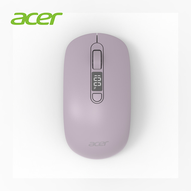 acer OMR060 Rechargeable Dual-mode BT 2.4G Mouse 1600 DPI Left-Handed Ergonomic Anti-Slip Wireless Mice for Windows PC Notebook