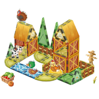 Jeu de construction magnétique Thème Glaces de l'été, Blocs magnétiques éducatifs STEM DIY, Cadeau créatif pour les vacances