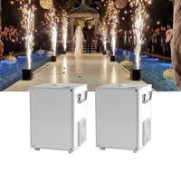 Machine à étincelles blanches froides, feu artificiel, feux d'artifice électroniques, équipement à jet pour effets spéciaux magiques en intérieur avec étui