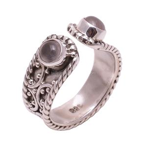 Wholesale Handmade Fine <b>Jewelry</b> 925 Sterling Silver Natural <b>Rose</b> <b>Quartz</b> Rings Classic Style Wedding Gemstone Engagement Party - Product Image 1