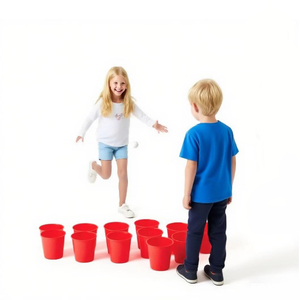 Ensemble de jeu de lancer de balles 12 seaux + 2 balles pour adultes et enfants, utilisation intérieure et extérieure TX PY-03 - Product Image 3
