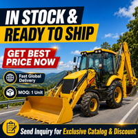 Chargeuse-pelleteuse JCB-3CX d'occasion à double fonction, 7,8 tonnes, paire de godets de 0,84 m³, chargement frontal et creusement arrière pour diverses tâches de construction