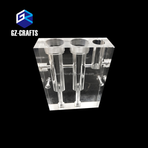CNC-Bearbeitung dicker acryl-Solidblock bearbeitet klarer Acryl-Gesteck-Flussblock - Product Image 3