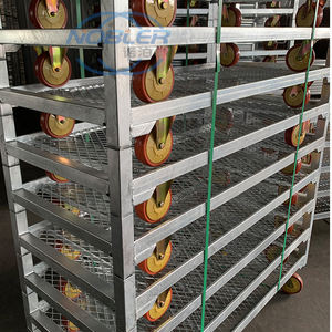 अच्छी गुणवत्ता वाले डैनिश स्टलर व्हील ट्रॉली इलेक्ट्रिक वैगन गोदाम फूल ट्रॉली - Product Image 4