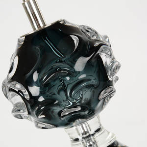 Promotieprijs Moderne Indoor Woonkamer Slaapkamer Decoratieve Handgemaakte Donkergroene Gecouloured Glazuurglas Tafellamp - Product Image 5