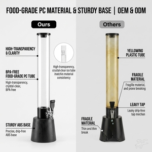 Dispensador de Bebidas Tipo Torre, Dispensador de Jugos de Mesa, Dispensador de <span class=keywords><strong>Cerveza</strong></span>, Servidor de Bebidas Frías para Fiestas - Product Image 4