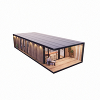 Maison préfabriquée moderne en structure acier avec salle de bain, livraison rapide, vente chaude