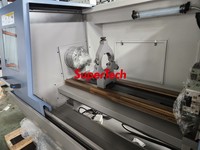 Tour à métaux automatique CNC à 2 axes horizontaux de haute précision Supertech CK6136 avec une longueur de pièce de 750 mm et une rigidité élevée