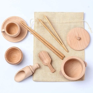 Strumenti per Contenitori Sensoriali, Giocattoli Montessori, Giocattoli Waldorf, Paletti e Pinze in Legno per Lavori di Trasferimento e Sviluppo della Motricità Fine - Product Image 6