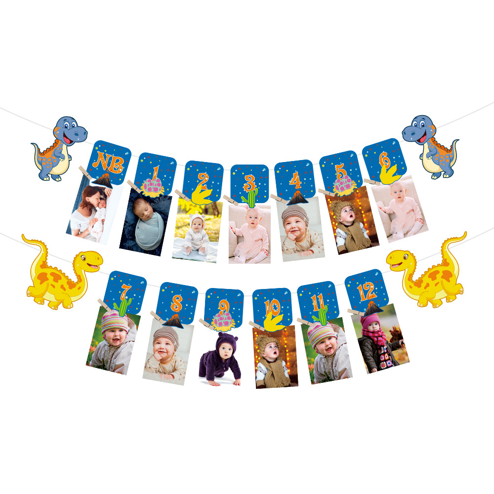 Blue Dinosaur theme flag