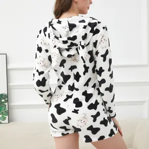 New Arrival Long Sleeves Sexy One-Piece Pajamas Winter Womens Sleepwear Pajamas Bodysuits