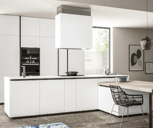 Ensemble de cuisine modulaire en bois laqué brillant personnalisé, évier, design moderne, charnières à fermeture douce, appartement, villa, centre commercial, hôpital - Product Image 2