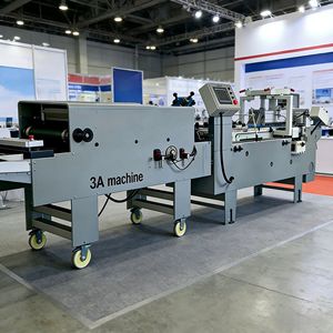 3A-580 Electric Automatic <b>Folder</b> Gluer Small Straight Line Wooden Box Coffee & Candy Packaging Machine - Product Image 2