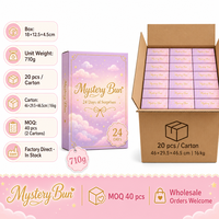 Calendrier de l'Avent Southpeak Toy Mystery Bun 24 Jours – Boîte Mystère Kawaii Squishy Fidget Orb Ball Toys BOSS 18x12.5cm MOQ40 OEM WS