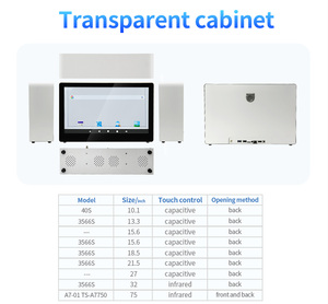 10.1-32 inch IP65 đánh giá Màn hình LCD trong suốt với hình ảnh động & 3D cho quảng cáo trong nhà/ngoài trời - Product Image 6