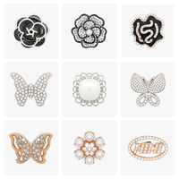 DENGBAO Nouveauté : Ornements de Chaussures pour Femmes, Bijoux en Alliage de Zinc, Boucle en Pierre de Cristal, Finition Nickel/Brass/Or, Pierres Blanches/Grises