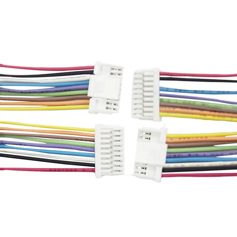 Custom 1p 2p 3p 4p 5p 6p 10p 20p 30p 40p 2.54mm Pitch Connector Dupont Jumper Cable Assembly Wire Harness