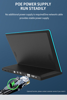 OEM 10 10.1 pouces en forme de L tactile POE batterie Android Linux tablette Android pour Pos kiosque de commande automatique avec barres lumineuses LED à 3 côtés