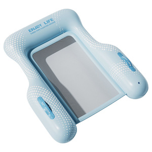 Nouvelle Arrivée Transfrontalière : Matelas Gonflable Flottant en PVC avec Filet Pliable, Chaise Longue Portable pour <span class=keywords><strong>Piscine</strong></span> - Product Image 5