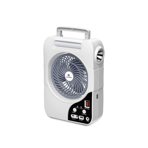 Hot Popular 6v 4.5AH Lead-acid Battery Portable Solar Rechargeable <strong>Fan</strong> with LED Light for Camping and Emergency - Product Image 2