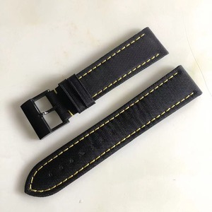 Correa de Reloj de Repuesto con Logotipo Personalizado, Correas de Cuero Genuino para <span class=keywords><strong>Relojes</strong></span> <span class=keywords><strong>Breitling</strong></span> de 22 mm y 24 mm, Correa de Reloj de Nailon y Lona - Product Image 4