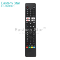 Control Remoto de Repuesto ES-RM180-1, Nuevo Material ABS para Control Remoto de TV LED/LCD Sharp BT-VoiceRC-20-1 con Botón Funcional