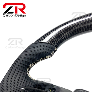 Volante Deportivo de Fibra de Carbono y Cuero Personalizado para el Interior del Automóvil, para Land Rover Sport Range <span class=keywords><strong>SVR</strong></span> L494 L405 <span class=keywords><strong>Evoque</strong></span> - Product Image 2