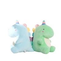 Peluche dinosaure personnalisée, jouet en peluche doux et coloré, poupée dinosaure mignonne, coussin de dessin animé pour enfants, cadeau, décoration de la maison