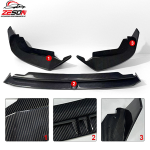 Labbro Anteriore in Fibra di Carbonio Stile ADR per <span class=keywords><strong>BMW</strong></span> Serie 3 G20 330i M340i Pre LCI, Spoiler Paraurti Anteriore, Splitter, Kit Carrozzeria - Product Image 5