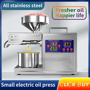 Mini Prensa de Manteca de Cacao, Extractor de Aceite Automático para Pequeñas Empresas, Prensado en Frío y Caliente de Granos de Cacao, Cacahuetes y Semillas de Sésamo - Product Image 2