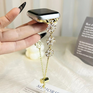 Correa de Metal Dorada para Iwatch, Brazalete Personalizado para Mujer, Compatible con <span class=keywords><strong>Apple</strong></span> <span class=keywords><strong>Watch</strong></span> Band Ultra 2 49mm Universal Series 10 9 8 <span class=keywords><strong>7</strong></span> - Product Image 5