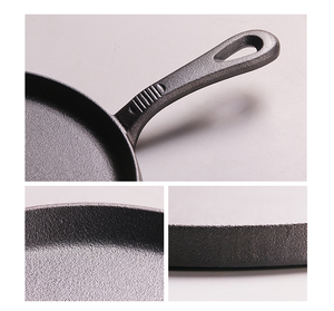 Padella per <span class=keywords><strong>Pizza</strong></span> rotonda in ghisa da 10 pollici perfetta per frittelle, pizze e Quesadillas - Product Image 6