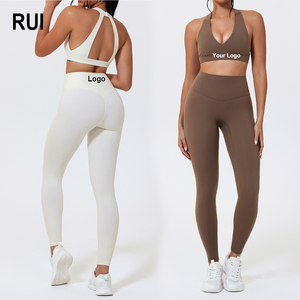 RUIQUWIN 2026 Conjunto de Yoga sin Costuras de Alta Calidad para Mujer, Bra Deportivo Sexy, Pantalones de Yoga, Conjunto de Yoga Transpirable Personalizado - Product Image 1