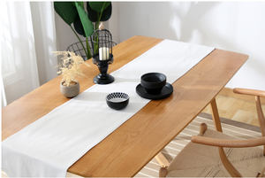 Runner da tavola con decorazioni natalizie per eventi per feste in casa in lino di cotone con Design stampato personalizzato - Product Image 4