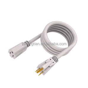 <span class=keywords><strong>Rallonge</strong></span> électrique extérieure étanche 12/3 AWG, robuste, 3 broches, 15A 1875W SJTW, idéale pour le <span class=keywords><strong>jardin</strong></span> et la maison, blanche - Product Image 2