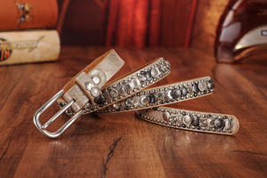 Sabuk kulit wanita kurus, gesper Pin untuk wanita, sabuk desainer Fulling, sabuk kulit wanita - Product Image 3