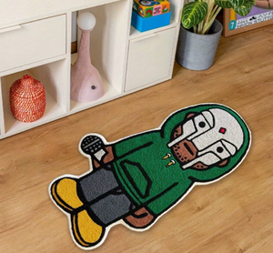 Irregular Trendy <strong>Cool</strong> Boy Gril Alien Shape American Style Polyester Printing Wear-Resistant <strong>Rug</strong> for Living Room - Product Image 3