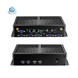 Helorpc Hot Bán pen-tium 3805U kép Gigabit Ethernet RS232 6USB Linux Barebone không quạt máy tính công nghiệp Máy tính để bàn nhỏ PC - Product Image 1