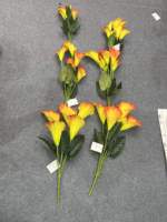 Real touch eva 5 têtes calla lys buisson fleur artificielle calla lily bouquet à vendre