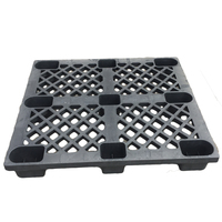 Palettes en plastique jetables Ziqiang DJW1008 Euro Mesh à simple face, neuf pieds, 4 directions, en HDPE et PP recyclé, certifiées ISO9001, 1T