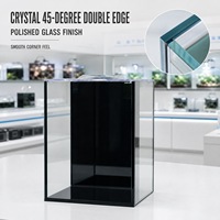 Ensemble d'aquariums rectangulaires en verre avec couvercle, fournisseur en gros et service de marque privée