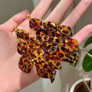 Pendientes Colgantes de Acrílico Vintage con Borlas, Joyería de Fiesta para Mujer, Pendientes de Resina con Estampado de Leopardo, Diseño Novedoso 2025 - Product Image 4