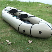 Packraft gonflable ultraléger en TPU pour 1 ou 2 personnes, bateau de pêche pliable et portable pour eaux vives