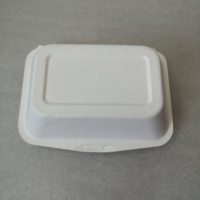 Boîte à Lunch personnalisable, 450ml, résistante aux graisses et au micro-ondes, écologique, conteneur alimentaire, biodégradable, jetable