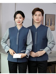 Ropa de Trabajo de Manga Larga para Otoño e Invierno, Talla Grande, para Mujeres, Personal de Habitaciones de Hotel, Trabajadores de Saneamiento - Product Image 1